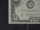 1990 $50 Fifty Dollar Bill,  Federal Reserve Note,  Ohio S D11356392a Small Size Notes photo 4