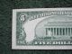 Five Dollar Silver Certificate 1953 Small Size Notes photo 4
