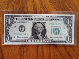 1963 $1 Federal Reserve E - Star Au Mule photo