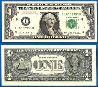 Usa 1 Dollar 2009 Unc Dollars Minneapolis Suffix B Us State Of America Ppal photo