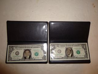 George W Bush & John Kerry 2004 Election Dollar Bills - Legal Us Tender photo