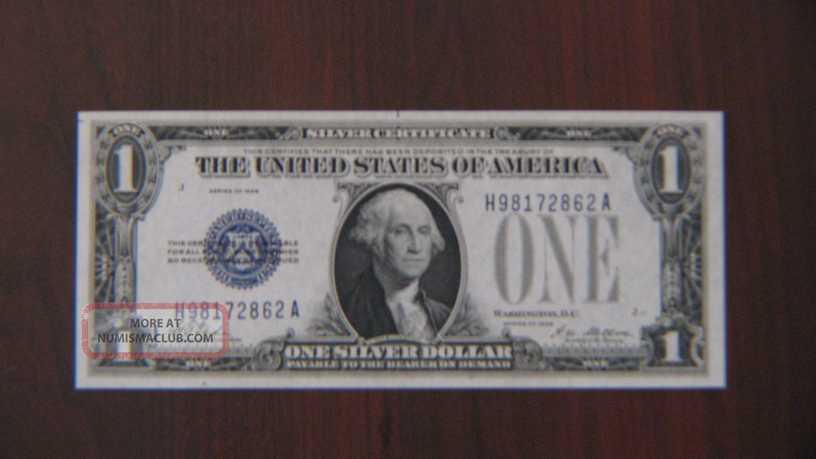 1928 Us $1 Silver Certificate Small Size Notes photo