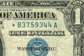Star 1957 $1 Silver Certificate More Currency 4 Xpa photo