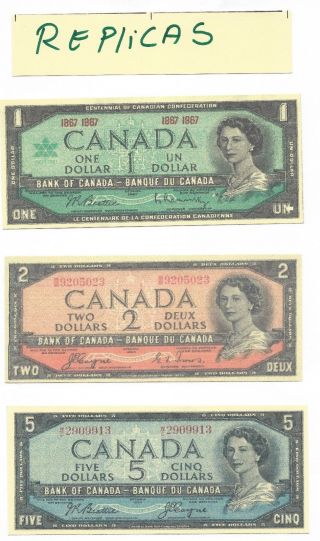 Novelty Canada $1,  $2,  $5,  $10,  $20,  $50,  $100,  1,  000 Replica Dollar Bills photo
