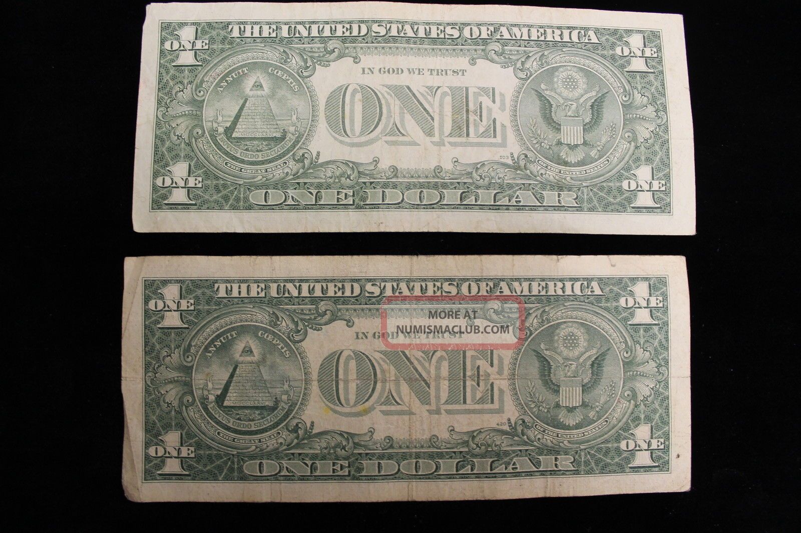 2 1957 Circulated Star Silver Certificates, 1957 & 1957 A, Star