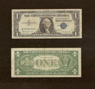 Series 1957b U.  S.  One Dollar Silver Certificate photo
