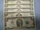 20 Consecutive 2009 2 (two) Dollar Bills Paper Money: US photo 3