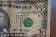 Cir 1993 Misprint Misaligned Error $5 Five Dollar Bill Money Note Currency Paper Money: US photo 3