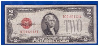 1928f $2 Dollar Bill Old Us Note Legal Tender Paper Money Currency Red Seal F11 photo
