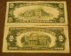 1928b $10,  1928g $2 Dollar Bills Small Size Notes photo 1