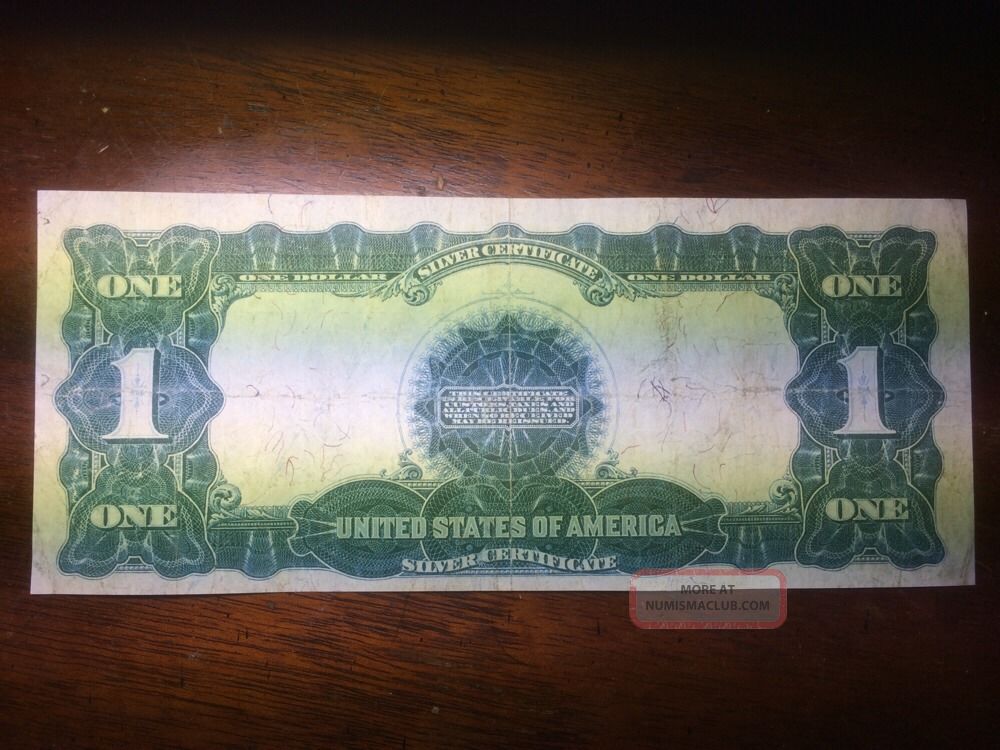 thumbnail image 2 of 1899 $1 Black Eagle Large Silver Certificate - Circulated Estate Note 2 of 3