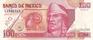 Mexico: 100 Pesos,  P - 108b,  10 - 5 - 1996,  Crisp Au photo