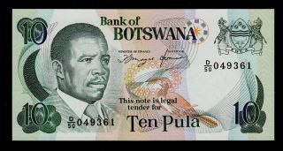 Botswana 10 Pula (1992) Pick 12 Unc. photo