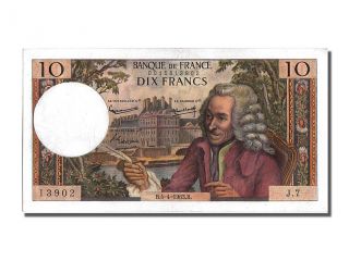 French Paper Money,  10 Francs Type Voltaire,  04 Avril 1963,  Fayette 62.  2 photo