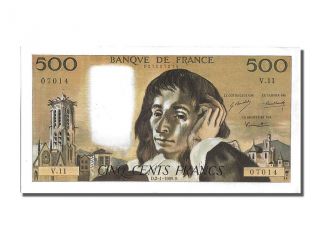 French Paper Money,  500 Francs Type Pascal,  02 Janvier 1969,  Fayette 71.  3 photo