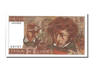 French Paper Money,  10 Francs Type Berlioz,  06 Juin 1974,  Fayette 63.  5 photo
