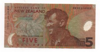Zealand 5 Dollars Pick 185 Look Scans photo