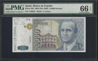 Spain 10000 Pesetas 1992 - Pmg 66 Unc photo
