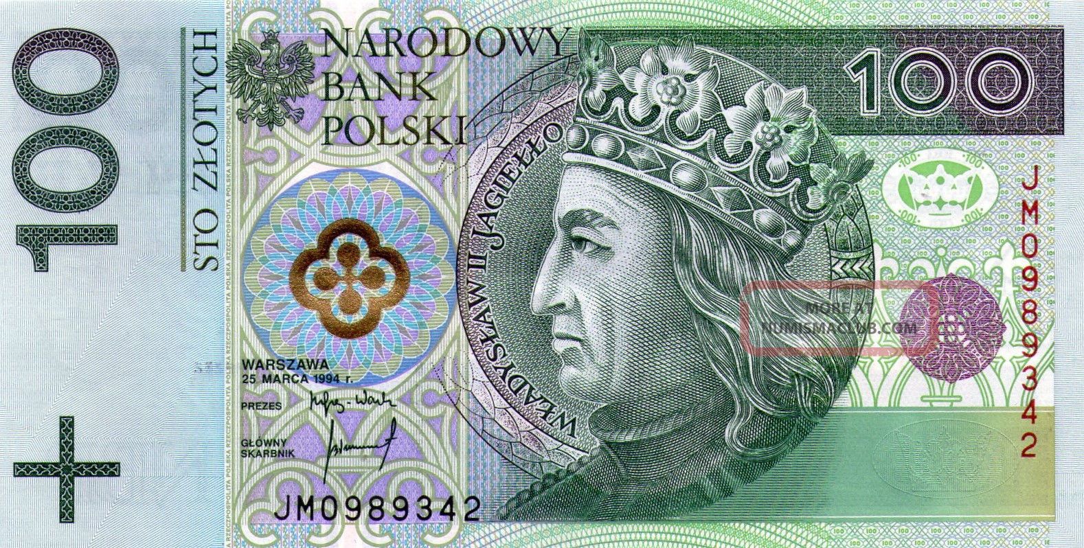 100 Zl Poland 25 03 1994