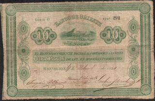 Colombia,  10 Pesos,  4.  2.  1884,  S 699,  Serie O,  Low Serial 291,  Rare photo
