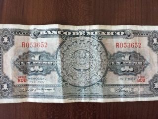 Mexico 1 Peso Banknote photo