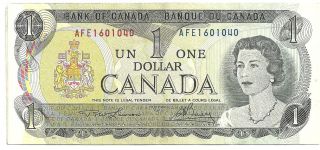 Old 1973 Bank Of Canada - Canadian One Dollar Note photo