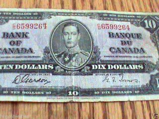 1937 Bank Of Canada Ten Dollar photo