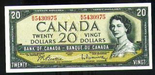 Canada 20 Dollars 1954 (1961 - 70) Pick 80b Unc -. photo