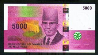 Comores 5000 Francs 2006 Pick 18 Unc. photo