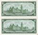1967 Canada One Dollar Crisp $1.  00 X 2 Centennial Dbl - Dated Au+ Canada photo 1