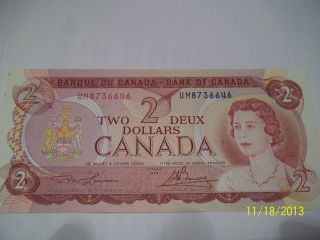 Canada $2 1974 Lawson Bouey Um8736646,  Great Unc photo