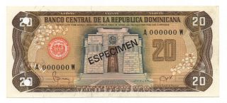 Dominican Republic 20 Pesos Oro 1982 Pick 120 Unc - photo