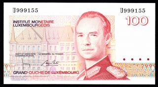Luxembourg 100 Francs (1986) U Pick 58b Unc. photo