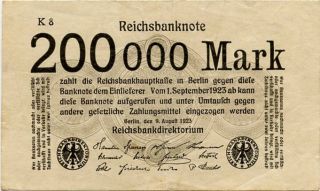 Germany 200.  000 Mark 1923 0000228 photo