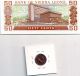 Sierra Leone Fifty Cents 1984 Bank Note Uncirculated Plus 1964 Half Cent Coin Africa photo 1