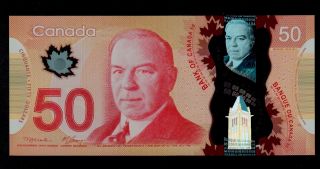 Canada 50 Dollars 2012 Aht Polymer Pick Unc. photo