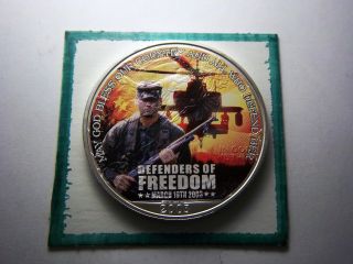 2003 United States Silver Eagle Defenders Of Freedom 10 - 07 - 13 photo