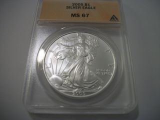 2005 Silver Eagle,  Ms 67 photo