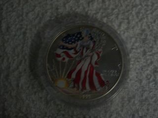 1999 American Eagle Silver Dollar 1oz Fine Silver - Lady Liberty Full Color photo
