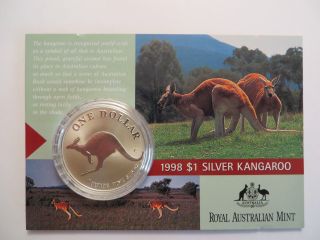 1994 1 Oz Silver Kangaroo,  Royal Australian,  Uncirculated photo