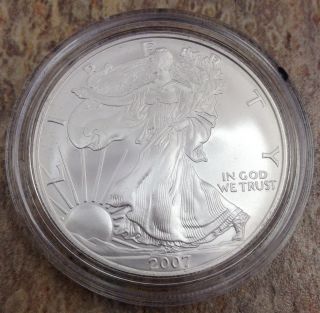 2007 W $1 American Silver Eagle 