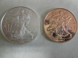 1 X 2008.  999 Fine Silver Oz American Eagle Bullion Coin Round photo