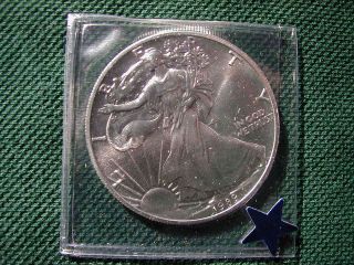 1989 1 Oz Silver American Eagle (brilliant Uncirculated) photo