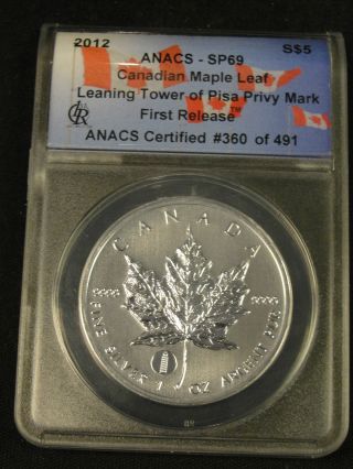 2012 Canadian Silver Maple Leaf 