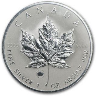 2009 1 Oz Silver Canadian Maple Leaf (ox Privy).  9999 photo