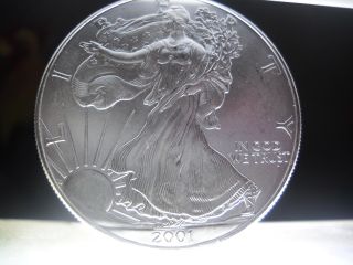 2001 American Silver Eagle Uncirculated photo
