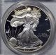2001 - W American Eagle Silver Dollar Pr69 Dcam Pcgs Proof 69 Deep Cameo Silver photo 1