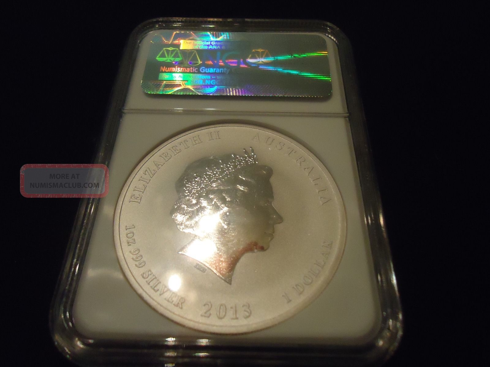 2013p Australia S$1 - Year Of The Snake - Early Releases Ngc Ms 70