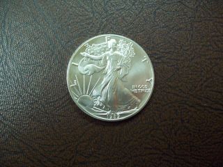 1989 Silver Eagle Dollar - 99.  9%pure Pristene State Uncircul - Much Luster photo