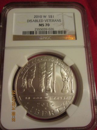 2010 W Disabled Veterans Ngc Ms70 photo